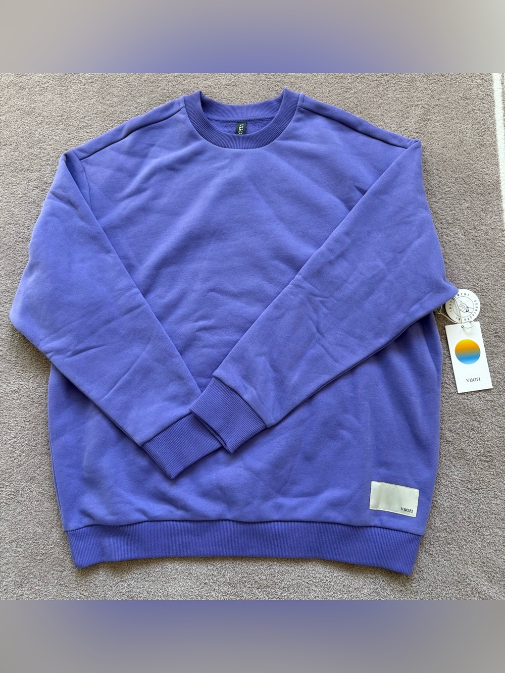 NEW - Vuori -TRUE SAMPLE - Restore Oversized Crew 2.0 - VIVID VIOLET